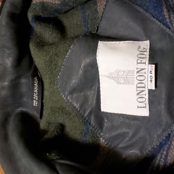 London Fog grey suede leather jacket - Picture 3 of 6